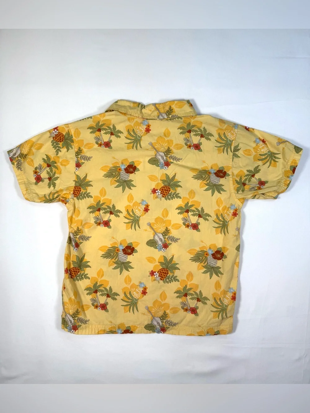 VINTAGE‎ GYMBOREE Boys Hawaiian Button Up Shirt 8 2005 Tropical Aloha Summer